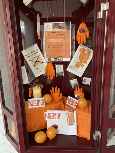 Zonta Club Alzenau - Zonta says NO 2024 - Aktionsfenster