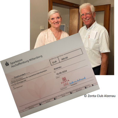 Zonta Club Alzenau - Eine Spende für das Montagscafé